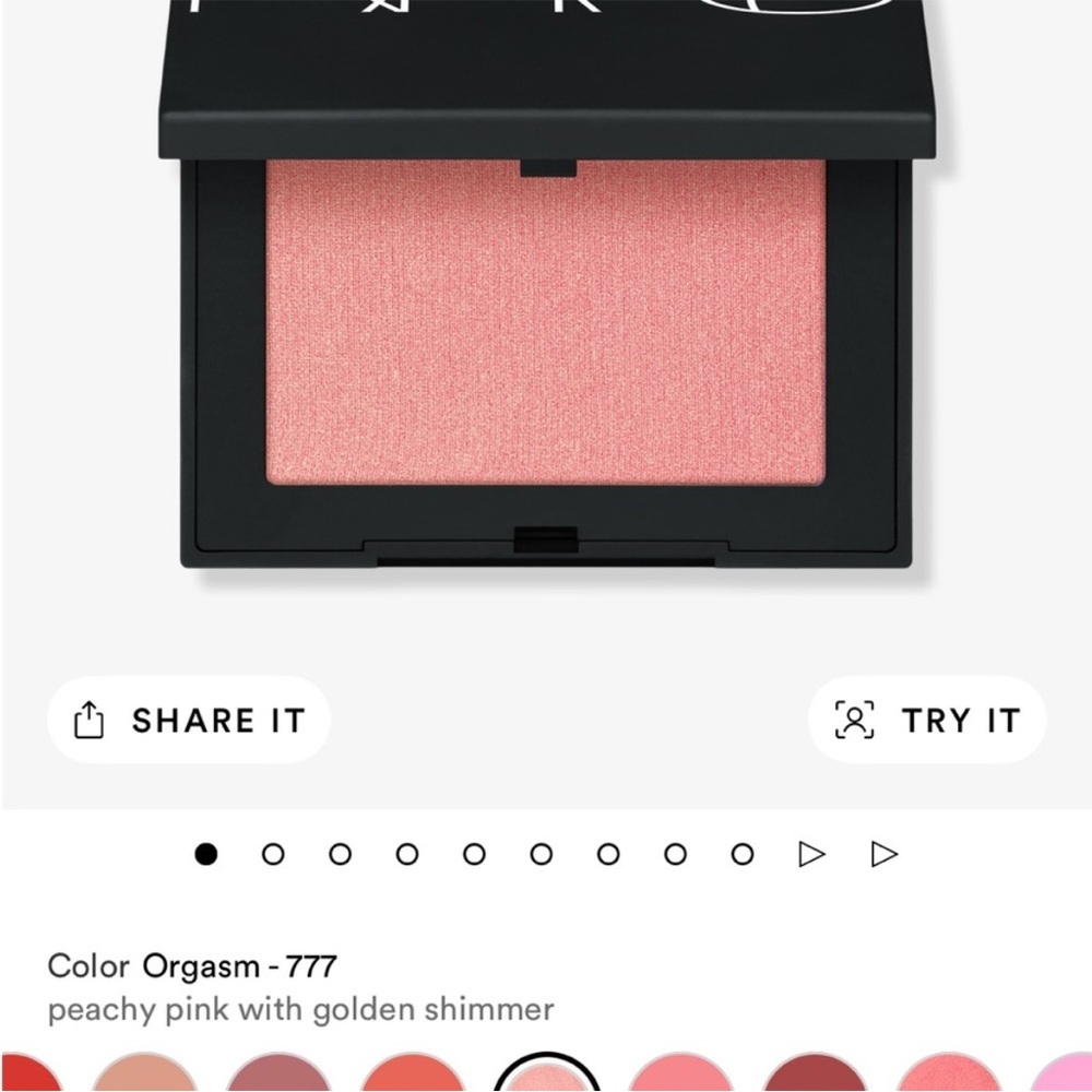 NARS Orgasm Blush - Peachy Pink with Golden Shimmer